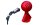 Steckschloss Kit AL-KO mit Safety-Ball für AK 161 / AK 270 Farbe rot