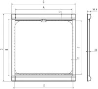 Fensterrollo Dometic DB1R 1180 x 330 mm Farbe cremeweiß