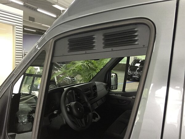 Fahrerhaus-Lüftungsgitter für Wohnmobile passend für MB Sprinter ab 06/18 Mod. 2018, Farbe schwarz, Inhalt 2 Stück