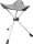Hocker MOVERA Trivia klappbarer Dreibeinhocker Farbe grau