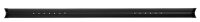 Aufnahmeschiene Quipon 1,25 m,  Farbe schwarz