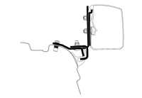 Adapter THULE zu Wandmarkise Omnistor 3200 VW T5/T6...