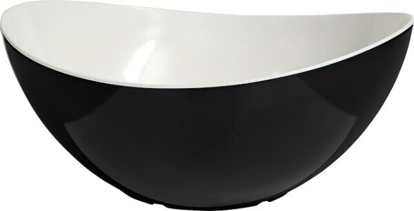 Salatschale Melamin gimex Linea Black 2 l Farbe weiß / schwarz