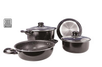 Kochtopfset gimex Black Line 7-tlg.