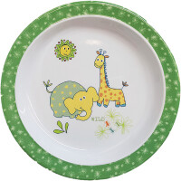 Kindergeschirrset gimex Wildlife 3-tlg. Teller, Schale,...