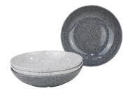 Suppenteller Melamin gimex Solid Line Granite 4-tlg. Set