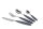 Besteckset gimex Edelstahl 16-tlg. Farbe rot