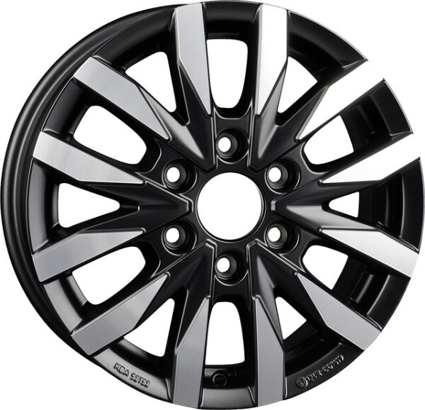 Leichtmetallfelge BORBET CW6 7,5 x 18 Zoll passend für Mercedes Sprinter black polished