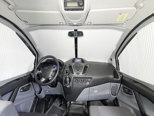 REMIfront IV Frontscheiben Verdunkelung ohne Sichtpaket passend für Ford Transit Custom V362 ab 2018 Farbe grau