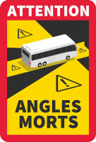 Toter-Winkel-Aufkleber IWH für Fahrzeuge über...