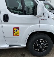 Toter-Winkel-Aufkleber IWH für Fahrzeuge über 3,5 t in Frankreich Inhalt 3 Stück