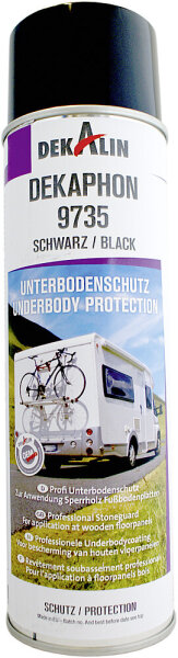 Unterbodenschutz Spray DEKALIN Dekaphon 9735 Inhalt 0,5 l Farbe schwarz
