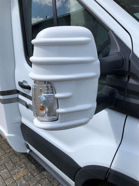 Spiegelschutz Milenco passend für Ford Transit Mark 8 Farbe weiß