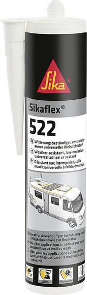 Klebdichtstoff Sikaflex-522, Inhalt 300 ml, Farbe weiß