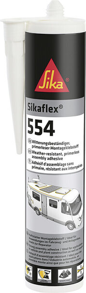 Klebstoff Sikaflex®-554, Inhalt 300 ml, Farbe weiß