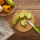 Salatschüssel BRUNNER Greenkick mit Bambusdeckel Durchm. 25 cm Farbe grau