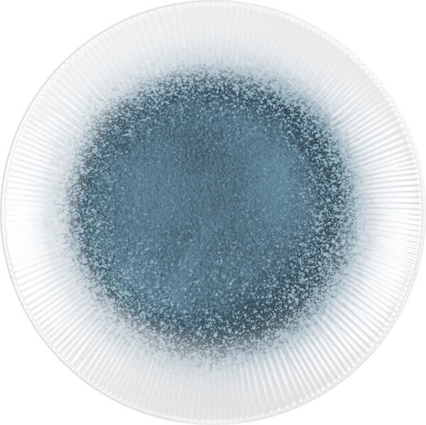 Essteller Melamin BRUNNER Meteore Azur Durchm. 25 cm Farbe weiß / blau