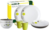 Geschirrset Melamin BRUNNER Space 8-tlg.  je 2 Suppen-,...