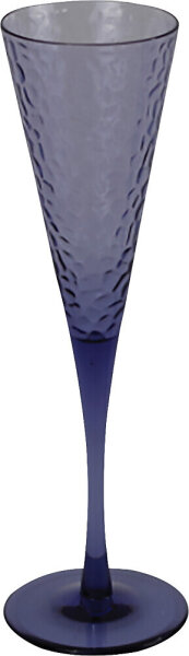 Sektglas PC gimex Azur gehämmert Farbe navy blue Inhalt 125 ml