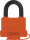 Vorhangschloss ABUS 70AL / 45 Farbe orange