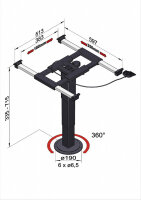 Liftgestell Ilse Technik mit Verschiebung und Ver-...