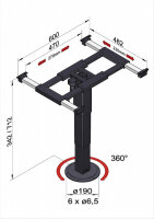 Liftgestell Ilse Technik mit Verschiebung und Ver-...