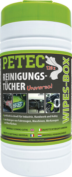Reinigungstücher Petec Wipes-Box Inhalt 120 Tücher