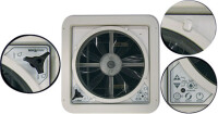 Dachhaube MAXXAIR Maxxfan Deluxe mit Lüfter und Regenschutz, elektr. Öffnung Farbe transparent