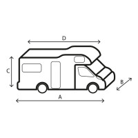 Schutzhülle BRUNNER Camper Cover 12M 750 - 800 cm