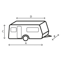 Schutzhülle BRUNNER Caravan Cover 12M 700 - 750 cm