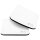Metall-Nano-Gel-Pads silwy eckig, Farbe weiß, 2er Set