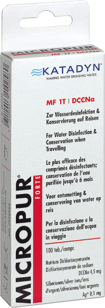 Trinkwasserdesinfektion Micropur Forte 1 T 100 Tabletten