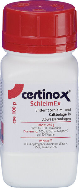 Tankreiniger certinox SchleimEx 100 p 250 g Pulver