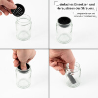 Streueinsätze MIX für Feinkost Magnetgläser