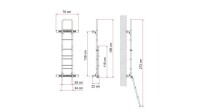 Befestigungsprofil FIAMMAKit passend für Sprinter ab 2006/ Crafter ab 2006/ab 2016 Farbe deep black
