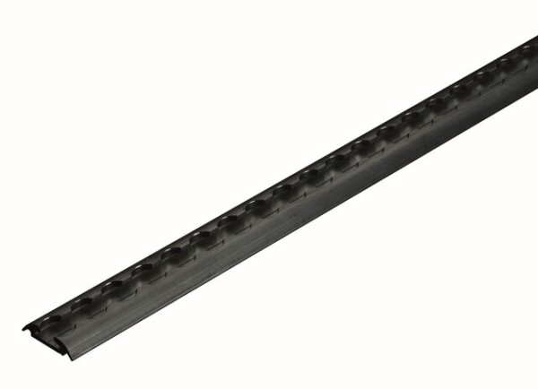 Airlineschiene allsafe halbrund light, Länge 2.000 mm Farbe schwarz eloxiert