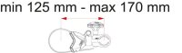 Abstandshalter Bike Block FIAMMA Pro S1 Farbe aluminium