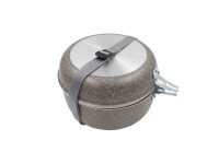 Kochset BEAVER BRAND TRIO 20 5-tlg. Kochset Farbe stone grey