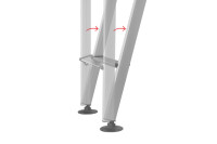 Klappleiter HYMER zweiteilig, Länge 153 cm