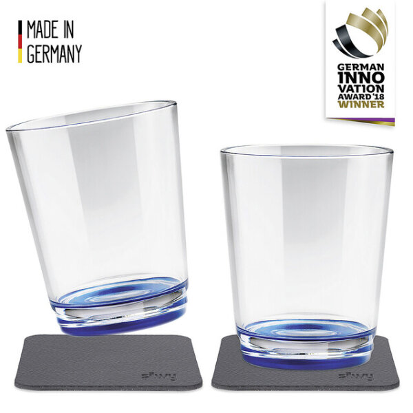 MagnetTrinkbecher silwy 250 ml 2er-Set, 2 Becher + 2 Pads Fb. the classic