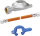 Regler Schlauch Set GOK Typ EN61 1,5 kg/h 50 mbar KLF x 6,3x3,5-400 5/8 UNF -UEM