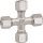Schneidring-Verschraubung K 4 x RVS 8