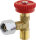 Regulierventil 90 Grad PS 4 bar G 1 / 4 LH-ÜM x G 1 / 4 LH-KN