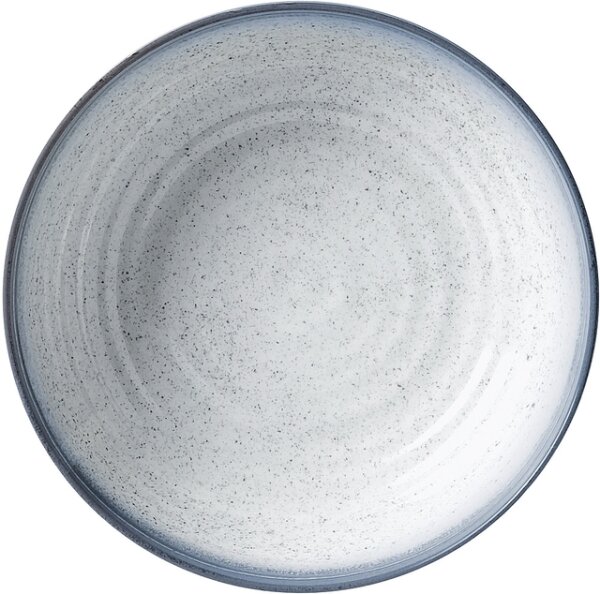 Suppenteller Melamin BRUNNER Tuscany Durchm. 21 cm Farbe creme / blau