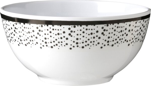 Müslischale Melamin Brunner Pralin Durchm. 15 cm Farbe weiß / schwarz