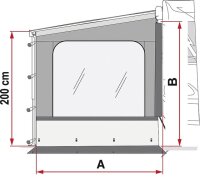 Seitenwand Fiamma Side W Pro F45 / F65 / F80