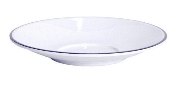 Untertasse Melamin gimex für Henkelbecher Linea Blue Farbe weiß / blau