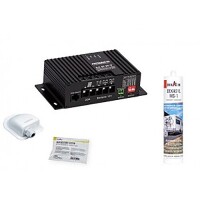 Solaranlage ANTARION Kit 140 W Black Booster mit MPPT Farbe schwarz