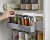 Gewürzregal Joseph Joseph zum Einhängen CupboardStore Fb. weiß / grau