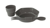 Geschirrset ROBENS Leaf Farbe anthrazit